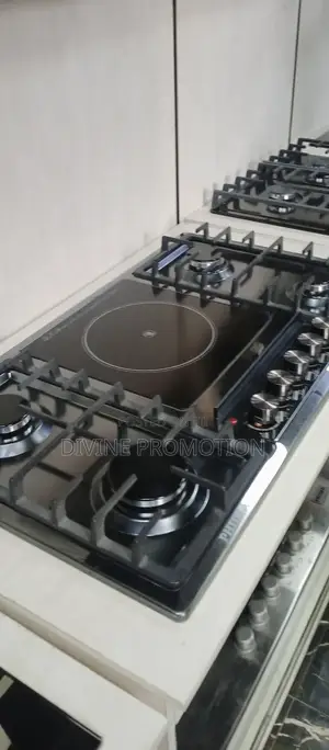 4+1 Burner Phiima 90cm Glass Hob, Black Color