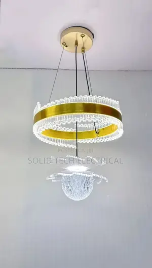 Gold Body Led Droplight Chandelier