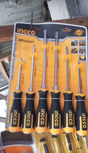 INGCO 6pcs Go-Through Screwdriver Set