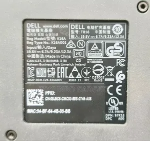 Dell Tb16 Dock Thunderbolt Dock