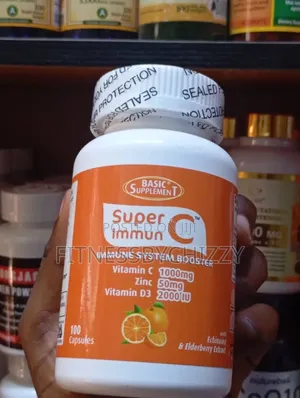 Super Immune C Vitamin C + Zinc + D3 X 100 Capsules