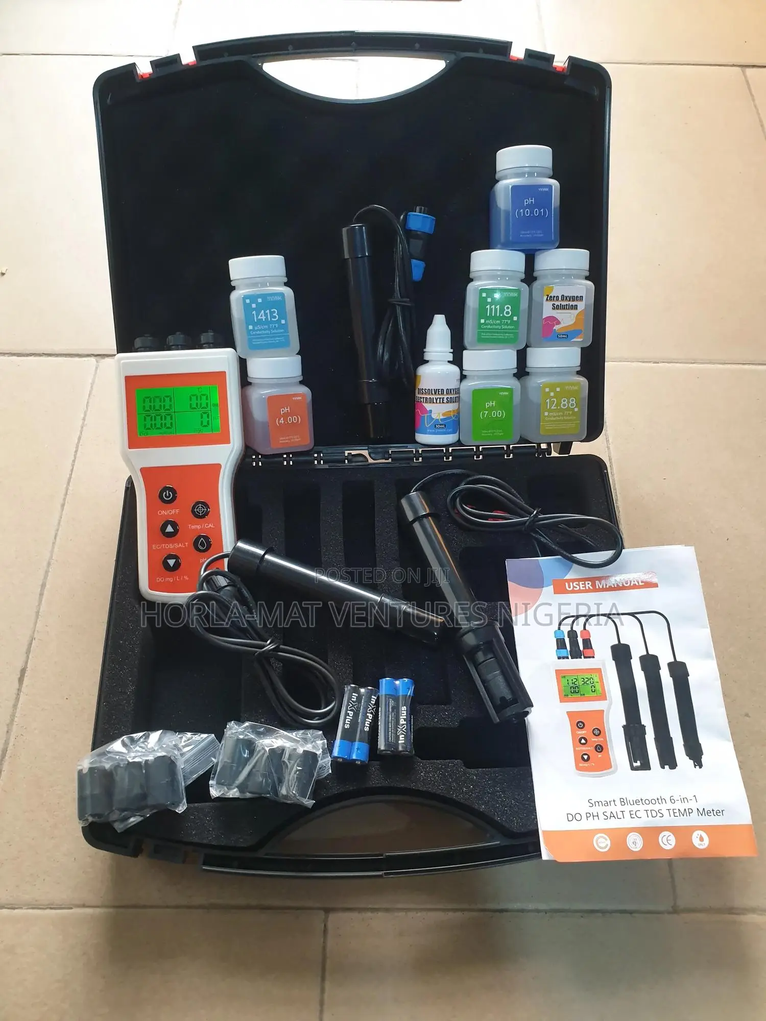 6 In 1 DO/Ph/EC/TDS/Salinity/Temp. Meter With Bluetooth