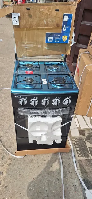 Original Scanfrost 4 Burners Standing Gas Oven Blue Flame
