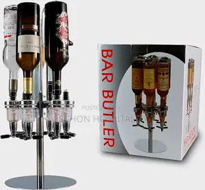 Bar Butler,: Wine Bottle Holder Rack= 6 Bottles