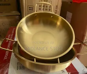 20cm Gold Stainless Steel Seafood Pot