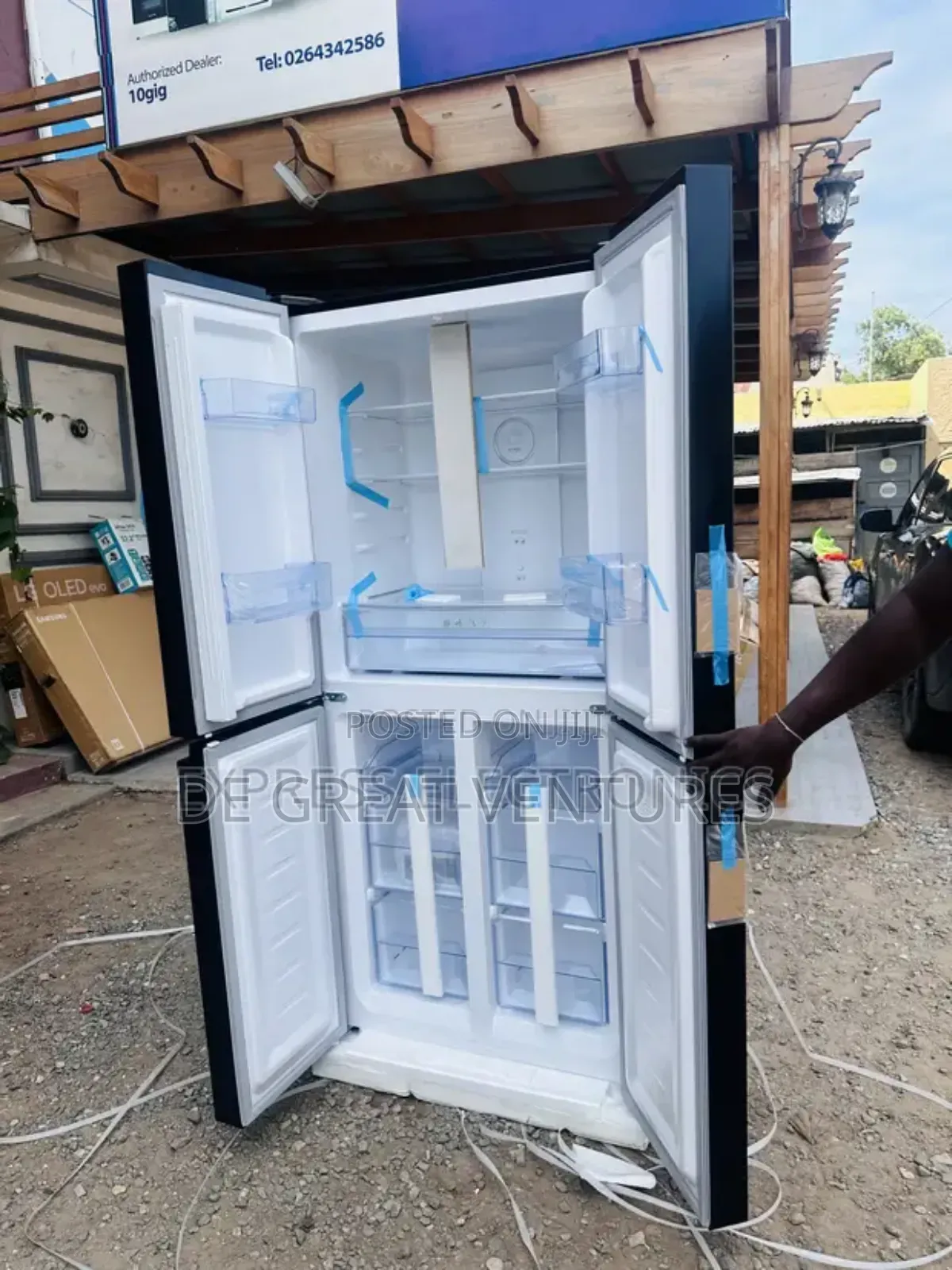 Brand New Phima 4doors Side-by-Side Refrigerator✓435litter✓