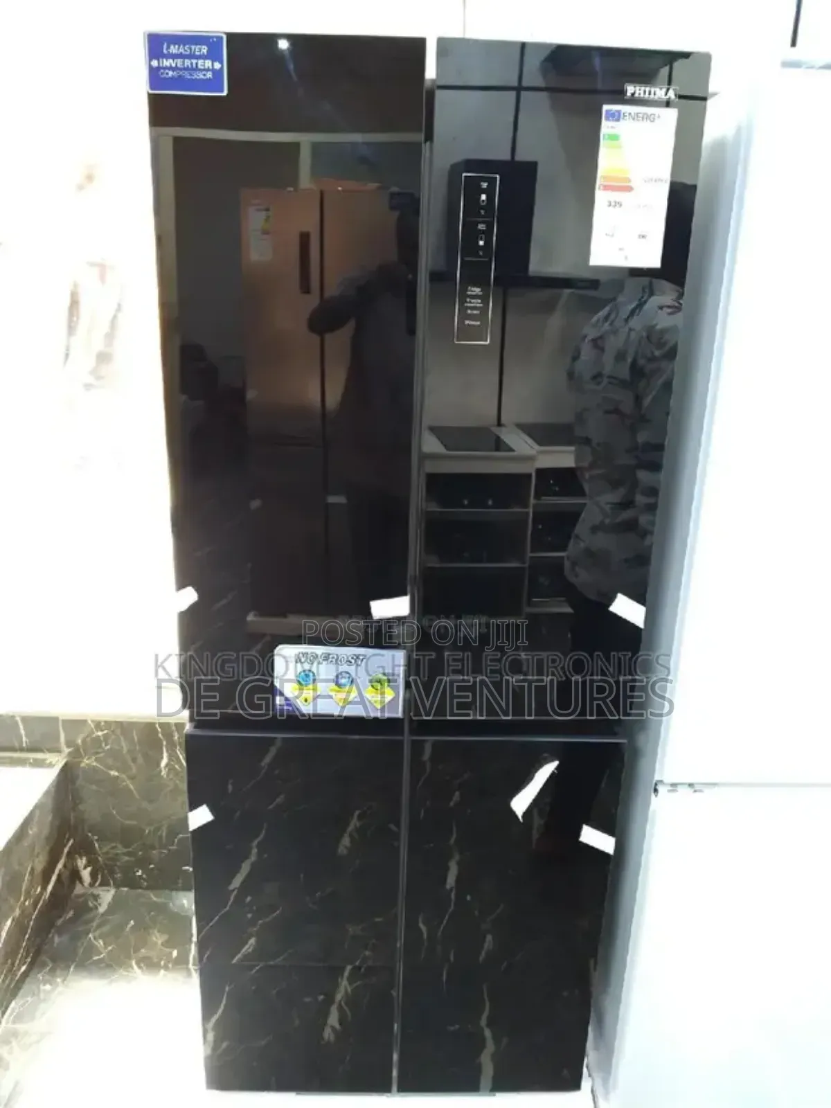 Brand New Phima 4doors Side-by-Side Refrigerator✓435litter✓