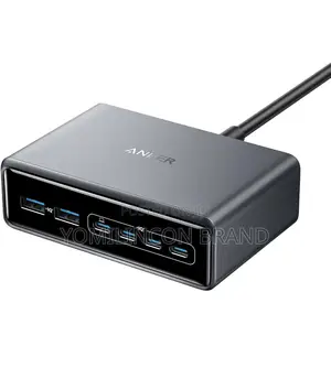 Anker Prime Charger, 200w 6-Port Gan Charging Station, Usb-C