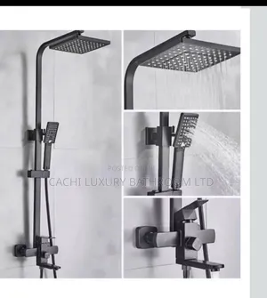Black Square Shower Set