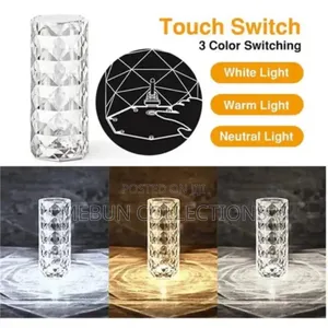 Rechargeable Touch-Pad Rose Diamond Crystal Light