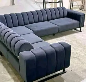 L Shape Fabric Sofa by Blackdiamondfurniture