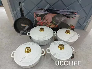 Ucclife 11pcs Granite Non Stick Cookware Set With Frying Pan