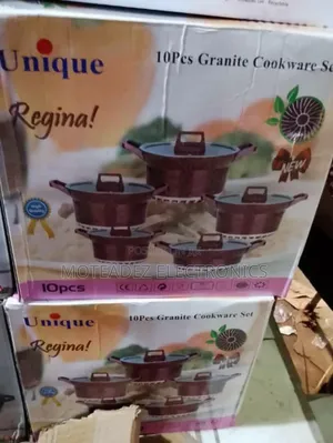 Unique Regina 10pcs Granite Cookware Set With Frying Pan