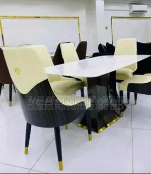 Luxury Quality Executive Marble Dining Table With 6 Chairs
