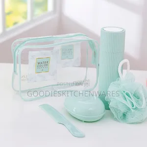 Travel Bathroom Set With Carrier Bag