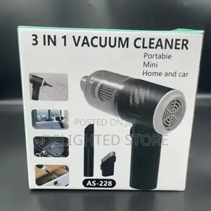 3in1 Rechargeable (Wireless) Car/Home Vacuum Cleaner