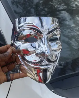 Silver Classic Unique Men’S Party Face Mask