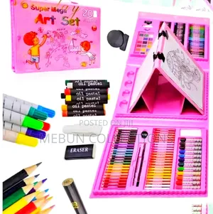 208 PCS Kids Super Mega Art Coloring Set