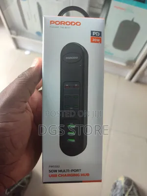 Porodo Fwc032 50w Multi Port PD 20w Usb Charging Hub
