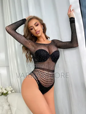 Mesh Hollow Bodysuit Women Roleplay Erotic Costumes