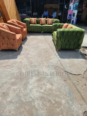 Complete Set of 7 Seaters Upholstery Padded Couch