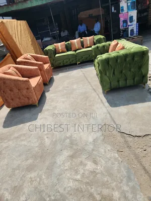 Quality 7 Seaters Upholstery Padded Sofa Couch