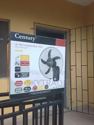 Century 18" Wall Mounted Rechargeable Fan