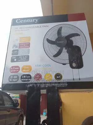 Unrivaled Air Circulation Rechargeable Wall Fan - 18"