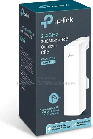Tp-Link CPE210 2.4ghz 300mbps 9dbi Outdoor CPE Access Point