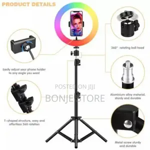 10inch Dimmable RGB Led Selfie Ring Light With Tripod Stand