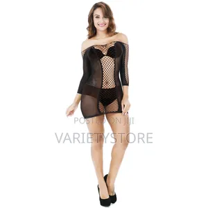 Long Sleeve Lingerie Bodystocking for Women