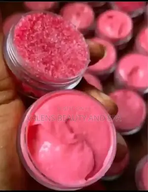 Pink Lip Balm and Lip Scrub