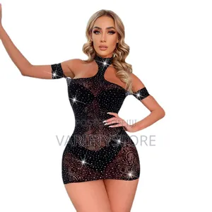 Hot Diamond Sexy Ladies Fishnet Dress