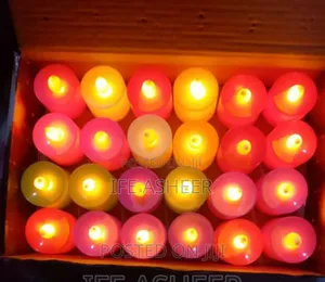24pcs In A Box Multicolored Candle Light