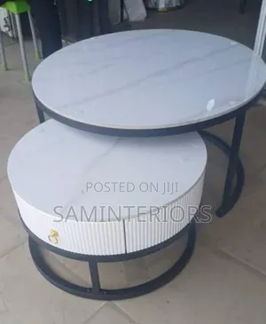 Classic Rock Stone Center Table With Drawer