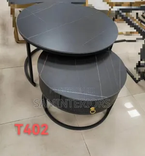 Modern and Classic Black Leg Center Table With Drawer