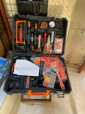 Tool Box With 12volt Cordless Drill Machine Tools Kit