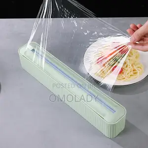 Cling Film Dispenser With Slide Cutter Food Wrap