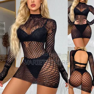 Bodycon Fishnet Bodysuit Mesh Backless Sexy Dress