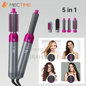 Five-in-One Hot Air Comb Curling Hair Straighten Hair Dryer