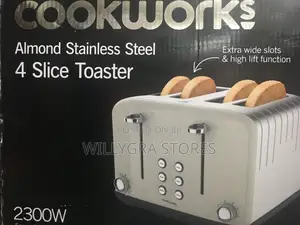 Cookworks Stainless Steel 4 Slice Toaster