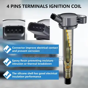Set of 6 Ignition Coils Pack Pigtail Connector