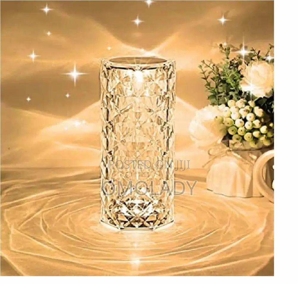 Crystal Table Lamp With Remote Control