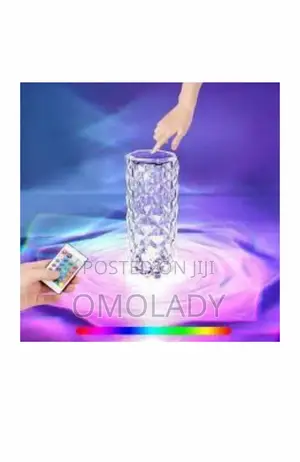 Crystal Table Lamp With Remote Control