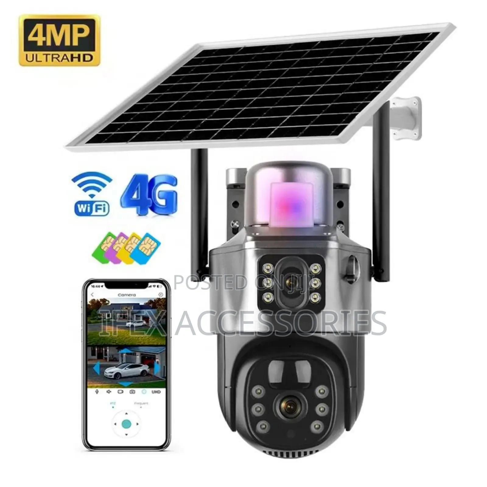 Cameraplus V380 Pro Tripple Lens Solar PTZ Camera