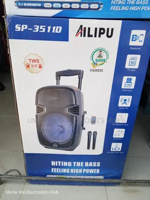Ailupu 15" Pa Speaker With Dual Microphones