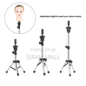 False Head Holder Tripod Adjustable Hairdressing