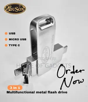 3 in 1 (64gb) Flash Drive With Type C Port (Metal)