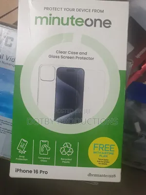 iPhone 16 Pro Clear Case Glass Screen Protector
