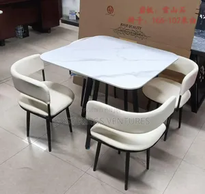 High Quality Marble Four Seater Dinning Set